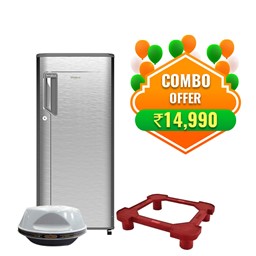 Picture of Whirlpool 190 Litres Single Door Refrigerator+SafeGuard Stabilizer +Fridge Stand
